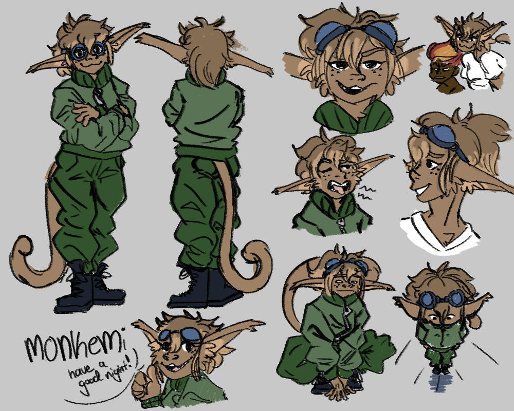 Original Character; Monkemi Character Sheet (2021)